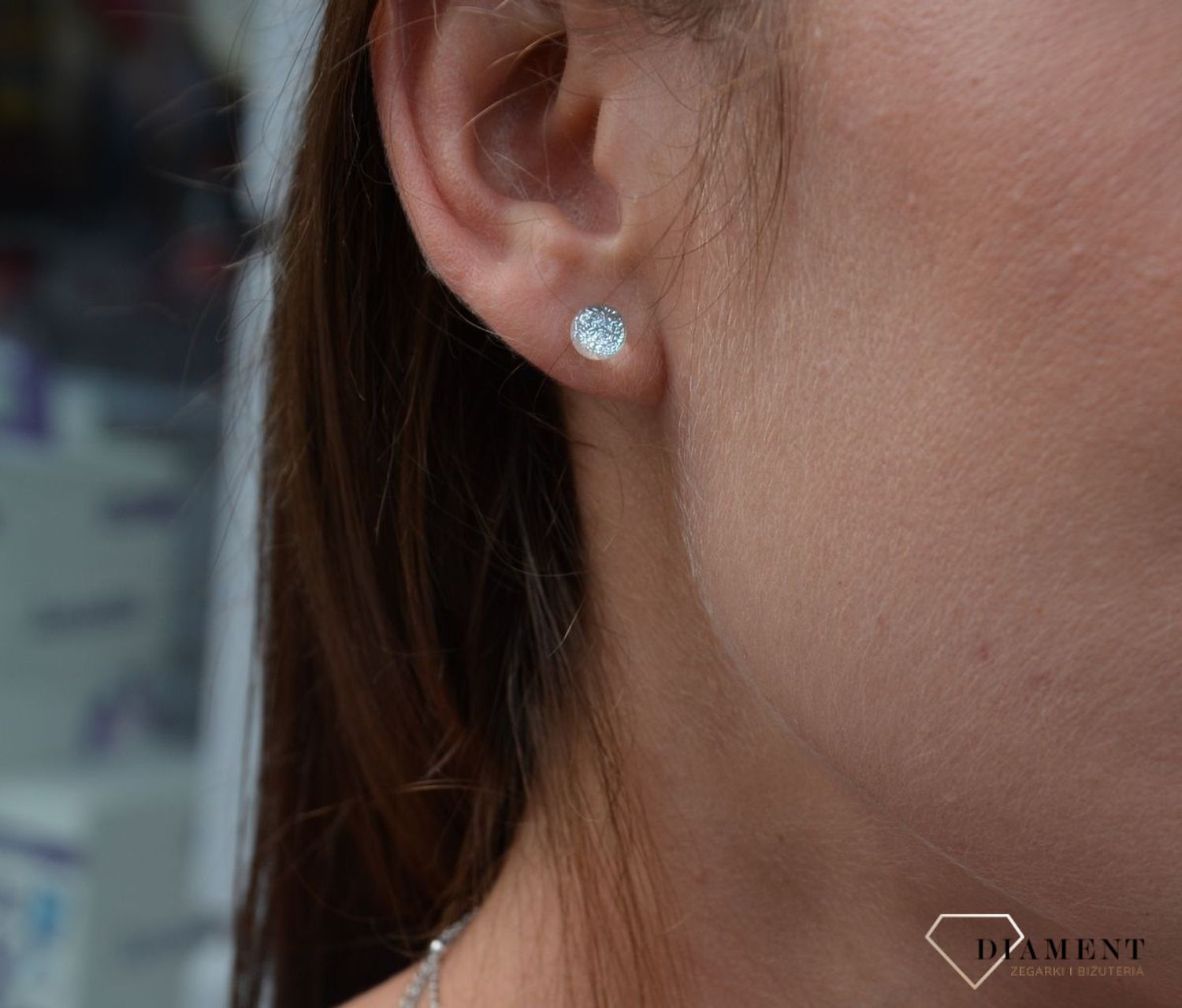 Kolczyki srebrne szkło weneckie białe Murano 15.jpg